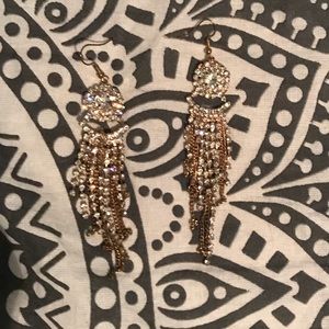 Stunning dangly gold earrings